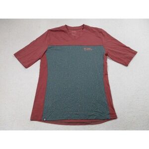 Mons‎ Royale Shirt Mens XL Red Merino Air-Con Wool Short Sleeve Cycling Pocket